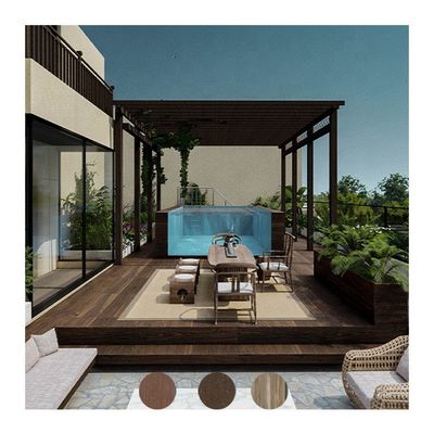 Estrutura de aço de chapa composta FRP Painéis laterais acrílicos opcionais para parque aquático de piscina