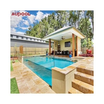 Portão de guarda de vidro deslizante Custom Pool Moldura acrílica com painel transparente congelado