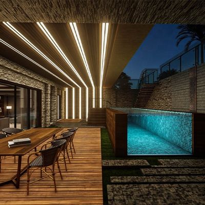 Piscina sem fim Container de navegação Piscina com piscina e spa de fibra de vidro retangular