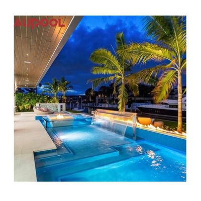 Painel acrílico fundido estilo 8M Longa piscina subterrânea grande piscina portátil sem fim