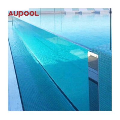 Painel acrílico fundido estilo 8M Longa piscina subterrânea grande piscina portátil sem fim