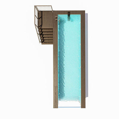 2080 Piscina de fibra de vidro acrílico transparente acima do solo com fácil instalação