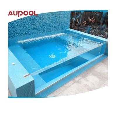 AUPOOL CE homologada grande piscina PMMA acrílica ao ar livre com acessórios de bomba de ar