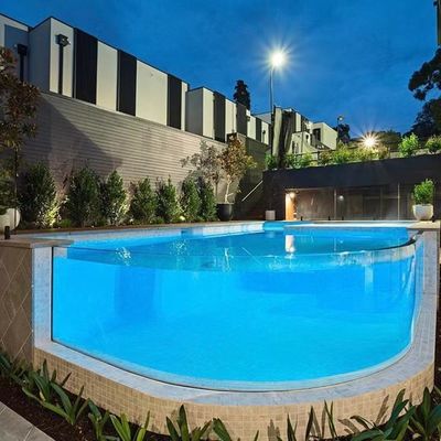 AUPOOL CE homologada grande piscina PMMA acrílica ao ar livre com acessórios de bomba de ar