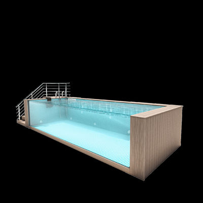 Infinity Transparent Acrylic Above Ground Swimming Pools para ginásios e outros formatos