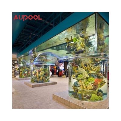 Vantagem favorável Piscina de vidro acrílico transparente superior para jardim de villa privada