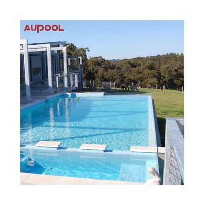 Piscina familiar de 8 metros de comprimento Spa de massagem ao ar livre com piscina de vidro acrílico sem fim