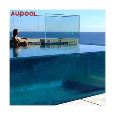 A demanda do cliente é personalizada piscina acima do solo com fibra de vidro plástico acrílico