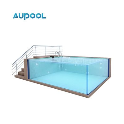 Rise Interior Fibra de vidro Spa portátil e piscina com painéis de material polimérico