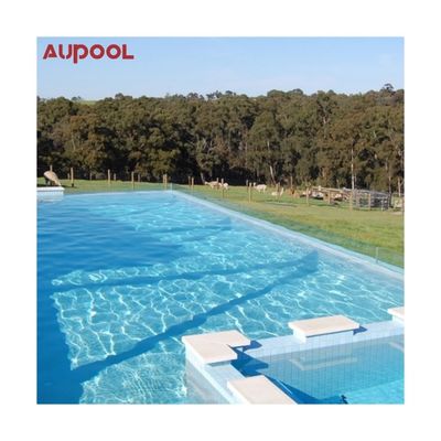 A demanda do cliente é personalizada piscina acima do solo com fibra de vidro plástico acrílico