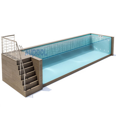 Flitter Pump Incluído Vidro Acrílico Claros Piscina Prefabricada Para Desportos Familiares