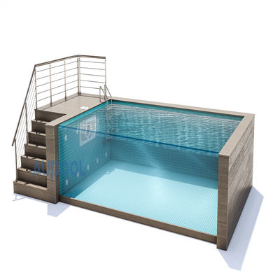 Flitter Pump Incluído Vidro Acrílico Claros Piscina Prefabricada Para Desportos Familiares
