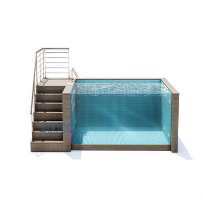 Flitter Pump Incluído Vidro Acrílico Claros Piscina Prefabricada Para Desportos Familiares