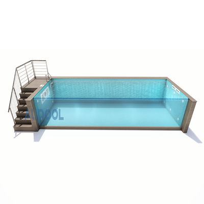 Flitter Pump Incluído Vidro Acrílico Claros Piscina Prefabricada Para Desportos Familiares