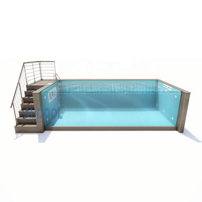 Flitter Pump Incluído Vidro Acrílico Claros Piscina Prefabricada Para Desportos Familiares