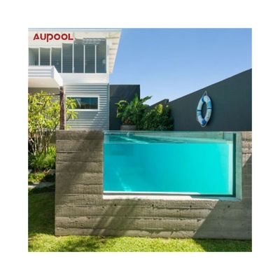 Folha de mergulho de vidro plexiglás fundido de janela acrílica transparente para mini piscina da AUPOOL