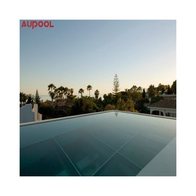 Folha de mergulho de vidro plexiglás fundido de janela acrílica transparente para mini piscina da AUPOOL
