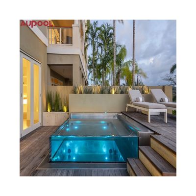 Melhore o seu espaço exterior com a AUPOOL High Fashion Clear Thick Acrylic Pool