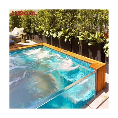 Melhore o seu espaço exterior com a AUPOOL High Fashion Clear Thick Acrylic Pool
