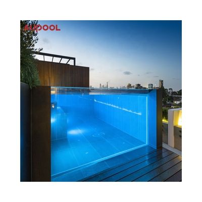 Acessórios da bomba de ar da piscina da villa 50 mm 80 mm Espessura Full Clear Acrylic Glass Sheet Panel