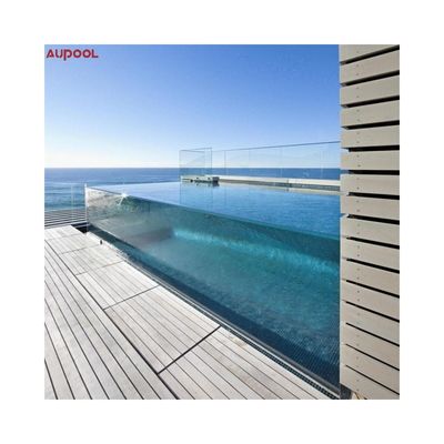 Painéis de vidro de piscina de alta transmissão luminosa para segurança interna externa personalizada