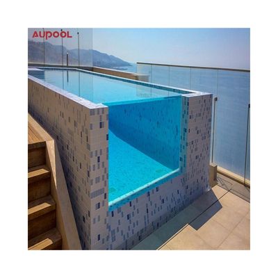 Painéis de vidro de piscina de alta transmissão luminosa para segurança interna externa personalizada