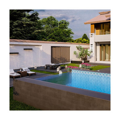 Temporada de Natação Familiar Essencial Custom Transparente Plexiglás Acrílico Folha Piscina com bomba de ar