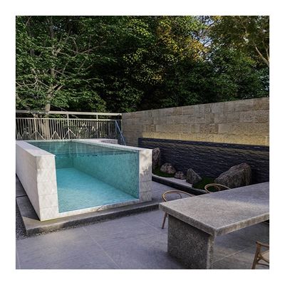 Fibra de vidro acrílica piscina de contenedor autônomo certificada TUV para esportes familiares