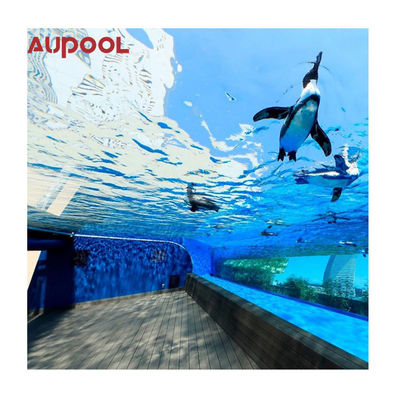 Solução de piscina grande acima do solo piscina de parede acrílica para a demanda do cliente