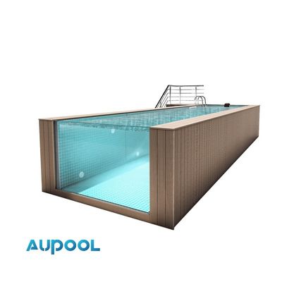 Esportes familiares em fibra de vidro piscina portátil sem fim com bomba Fliter