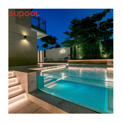 Filtro sem tubos montado na parede Piscina acrílica clara para piscinas de quintal personalizadas