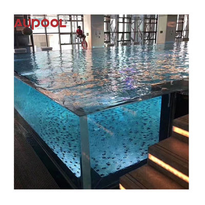Folha de acrílico personalizada para a parede da piscina em 65mm 75mm 80mm 90mm 100mm