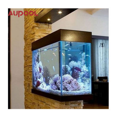 Muralha de piscina acrílica completa e durável Personalizavel Transparente e para piscina exterior