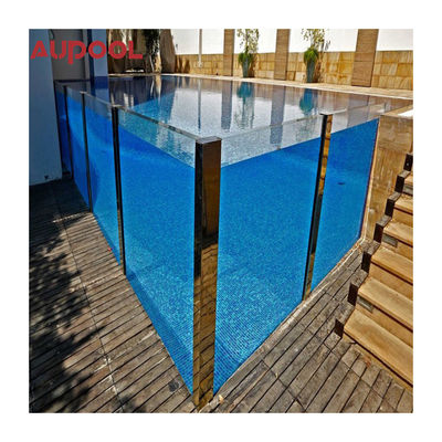 60Mm 80Mm piscina acrílica clara com parede acrílica piscina com água cristalina