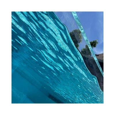 Decoração de iluminação colorida para o exterior Acrílico água transparente descida tamanho personalizado