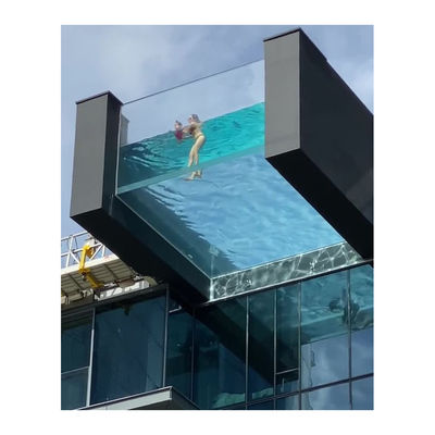 Janela de vidro acrílico piscina de fibra de vidro para portavel casa de jardim ao ar livre natação