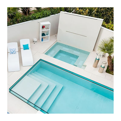 Janela de painel de piscina acrílica clara personalizada para piscina familiar