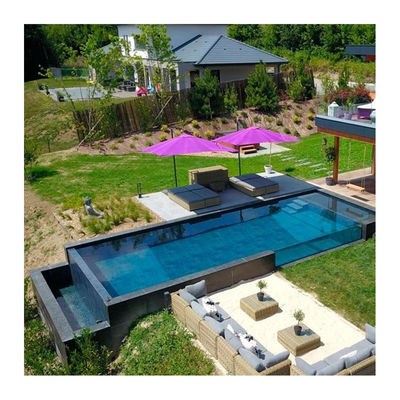 Janela de painel de piscina acrílica clara personalizada para piscina familiar