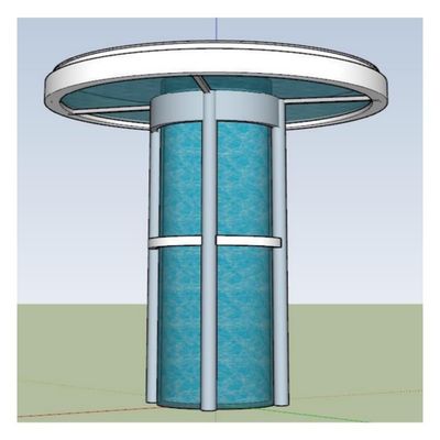 Espessura do painel acrílico Customizado 30 mm 950 mm folha acrílica exterior para piscina