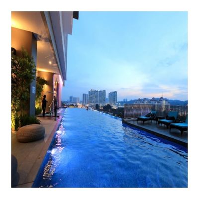 Piscinas Piscinas e spas Transparente Fibra de vidro Mosaico painéis acrílicos com iluminação LED