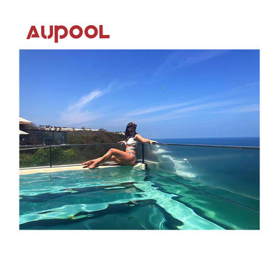 piscina folha de vidro acrílico Aupool 50Mm cilindro de túnel para Resort Garden House