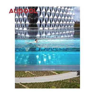 Painel acrílico de plástico durável de espessura de poço transparente fundido Pmma para piscina