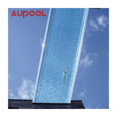 Painel acrílico de plástico durável de espessura de poço transparente fundido Pmma para piscina