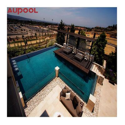 30-950mm espessura personalizada grande acima do chão estrutura de aço piscina para hotel