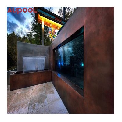 Cobertura de piscina de resort ao ar livre com superfície acrílica transparente e alta dureza da superfície