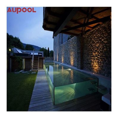 Cobertura de piscina de resort ao ar livre com superfície acrílica transparente e alta dureza da superfície