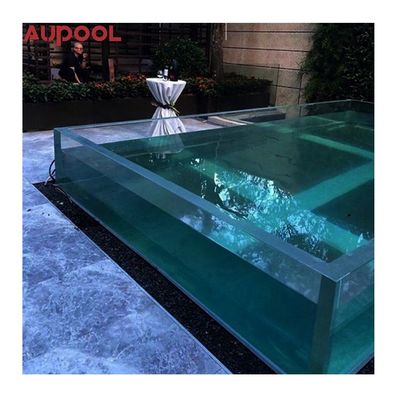 Vidro personalizado acima do solo de alta transparência Acrílico Piscina Painéis de janelas de parede