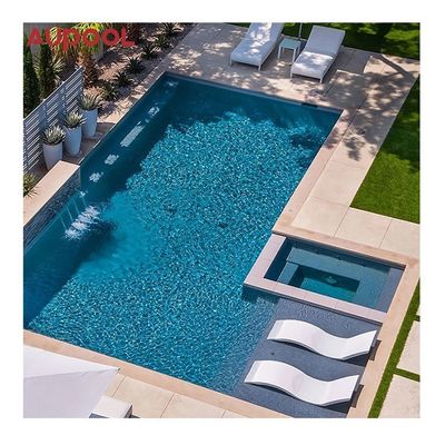 Container de piscina Folha de plexiglás acrílico para design de piscina infinita ao ar livre
