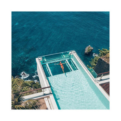 AUPOOL Fibra de vidro Cocktail Conchas de piscina para alta transmissão de luz 93% Piscinas modulares