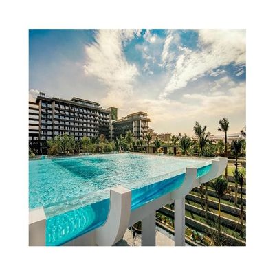 Casas modulares de 6 metros de comprimento subterrâneas Full Acrylic 12 pessoas piscina para piscina exterior grande